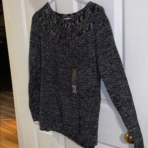 Black and white sweater